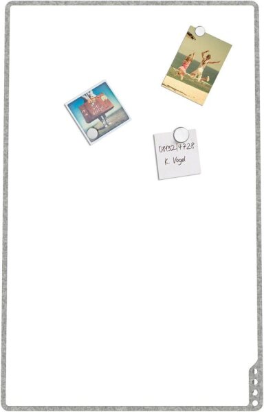 PLAYROOM mobiles Whiteboard Playboard 75,0 x 118,0 cm grau emaillierter Stahl