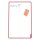 PLAYROOM mobiles Whiteboard Playboard 75,0 x 118,0 cm rot emaillierter Stahl