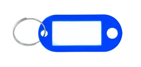WESTCOTT Schlüsselanhänger blau, 100 St.
