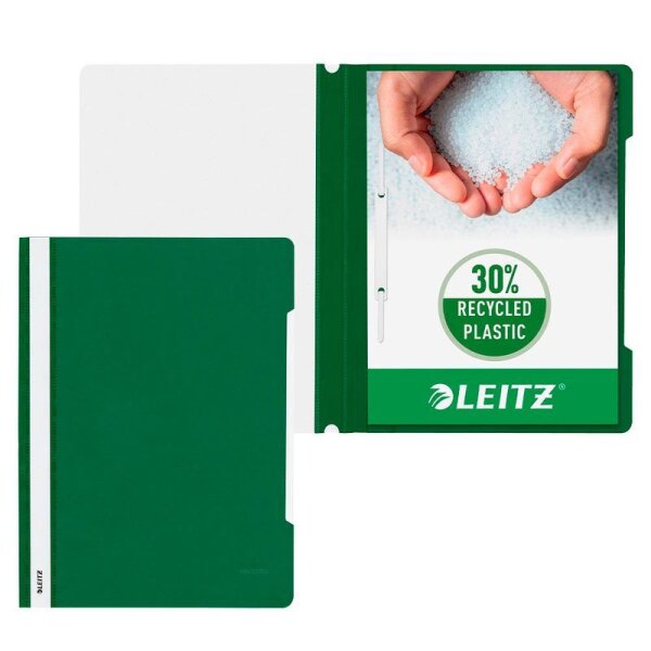 LEITZ Schnellhefter 4191 Kunststoff grün DIN A4, 1 St.