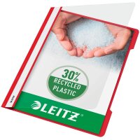 LEITZ Schnellhefter 4191 Kunststoff rot DIN A4, 1 St.
