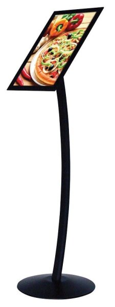 update displays Infoständer schwarz DIN A4 35,8 x 35,8 x 117,6 - 121,2 cm, 1 St.