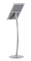 update displays Infoständer silber DIN A4 35,8 x 35,8 x 117,6 - 121,2 cm, 1 St.