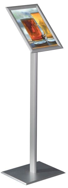 update displays Infoständer silber DIN A4 25,0 x 30,0 x 96,4 - 100,0 cm, 1 St.