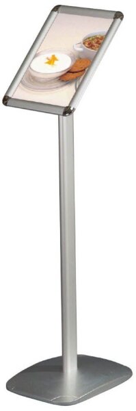 update displays Infoständer silber DIN A4 25,0 x 30,0 x 96,4 - 100,0 cm, 1 St.