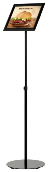 update displays Infoständer Economy schwarz DIN A4 30,5 x 30,5 x 80,0 - 130,5 cm, 1 St.