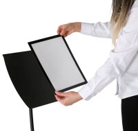 update displays Infoständer Konkav schwarz DIN A3 29,5 x 29,5 x 109,0 cm, 1 St.