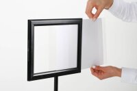 update displays Infoständer Economy schwarz DIN A3 30,5 x 30,5 x 94,1 - 152,8 cm, 1 St.