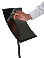 update displays Infoständer Konkav schwarz DIN A4 29,5 x 29,5 x 109,0 cm, 1 St.