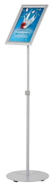 update displays Infoständer Economy silber DIN A4 30,5 x 30,5 x 80,0 - 130,5 cm, 1 St.