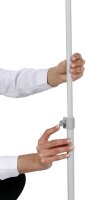 update displays Infoständer Economy silber DIN A4 30,5 x 30,5 x 80,0 - 130,5 cm, 1 St.