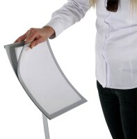 update displays Infoständer Konkav silber DIN A3 29,5 x 29,5 x 109,0 cm, 1 St.
