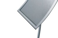 update displays Infoständer Konkav silber DIN A3 29,5 x 29,5 x 109,0 cm, 1 St.