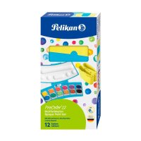 Pelikan ProColor Wasserfarbkasten 2 Wasserboxen + Deckweiß und 12 Farben