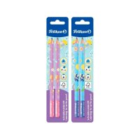 Pelikan Schreiblern- Bleistifte B pink, blau, 2 St.
