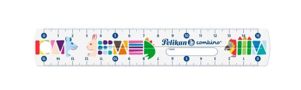 Pelikan Lineal Combino 15,0 cm, transparent