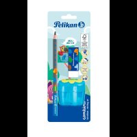 Pelikan Combino Schreiblern- Bleistift-Set B blau mit Tiermotiv, 1 Set