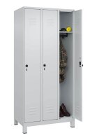 CP Spind Classic Plus lichtgrau 080010-30 S10009, 3 Schließfächer 90,0 x 50,0 x 195,0 cm