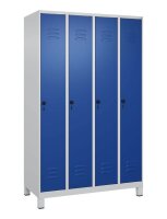 CP Spind Classic Plus enzianblau, lichtgrau 080010-40 S10003, 4 Schließfächer 120,0 x 50,0 x 195,0 cm