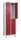 CP Spind Classic Plus lichtgrau, rubinrot 080310-20 S10001, 4 Schließfächer 60,0 x 50,0 x 195,0 cm