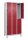 CP Spind Classic Plus lichtgrau, rubinrot 080310-30 S10001, 6 Schließfächer 90,0 x 50,0 x 195,0 cm
