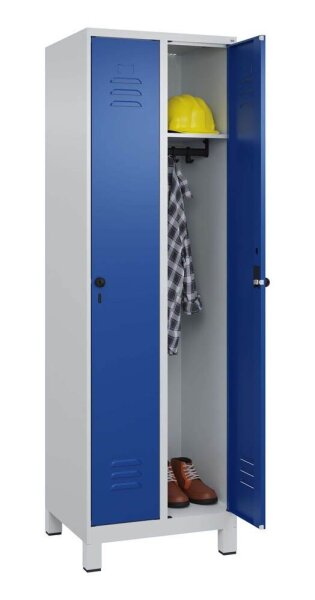 CP Spind Classic Plus enzianblau, lichtgrau 080010-20 S10003, 2 Schließfächer 60,0 x 50,0 x 195,0 cm