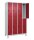 CP Spind Classic Plus lichtgrau, rubinrot 080310-40 S10001, 8 Schließfächer 120,0 x 50,0 x 195,0 cm