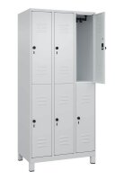 CP Spind Classic Plus lichtgrau 080310-30 S10009, 6 Schließfächer 90,0 x 50,0 x 195,0 cm