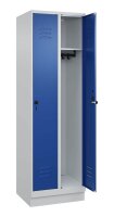 CP Spind Classic PLUS enzianblau, lichtgrau 080020-20 S10003, 2 Schließfächer 60,0 x 50,0 x 195,0 cm