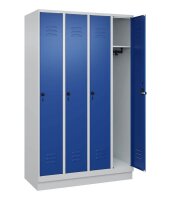 CP Spind Classic PLUS enzianblau, lichtgrau 080020-40 S10003, 4 Schließfächer 120,0 x 50,0 x 195,0 cm