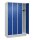 CP Spind Classic PLUS enzianblau, lichtgrau 080020-40 S10003, 4 Schließfächer 120,0 x 50,0 x 195,0 cm