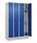 CP Spind Classic PLUS enzianblau, lichtgrau 080020-40 S10003, 4 Schließfächer 120,0 x 50,0 x 195,0 cm