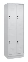 CP Spind Classic PLUS lichtgrau 080320-20 S10009, 4 Schließfächer 60,0 x 50,0 x 195,0 cm