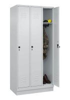 CP Spind Classic PLUS lichtgrau 080020-30 S10009, 3 Schließfächer 90,0 x 50,0 x 195,0 cm