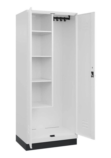 CP Putzmittelschrank Classic PLUS 080120-02 S10014 verkehrsweiß 4 Fachböden 80,0 x 50,0 x 195,0 cm, aufgebaut, 1 St.
