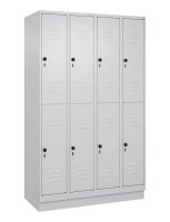 CP Spind Classic PLUS lichtgrau 080320-40 S10009, 8 Schließfächer 120,0 x 50,0 x 195,0 cm