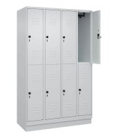 CP Spind Classic PLUS lichtgrau 080320-40 S10009, 8 Schließfächer 120,0 x 50,0 x 195,0 cm