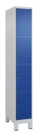 CP Schließfachschrank Classic Plus enzianblau, lichtgrau 080010-104 S10003, 4 Schließfächer 30,0 x 50,0 x 195,0 cm