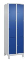 CP Schließfachschrank Classic Plus enzianblau, lichtgrau 080010-203 S10003, 6 Schließfächer 60,0 x 50,0 x 195,0 cm