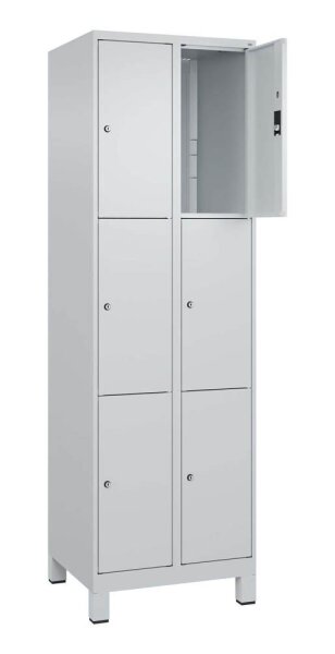 CP Schließfachschrank Classic Plus lichtgrau 080010-203 S10007, 6 Schließfächer 60,0 x 50,0 x 195,0 cm