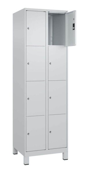 CP Schließfachschrank Classic Plus lichtgrau 080010-204 S10009, 8 Schließfächer 60,0 x 50,0 x 195,0 cm