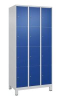 CP Schließfachschrank Classic Plus enzianblau, lichtgrau 080010-304 S10003, 12 Schließfächer 90,0 x 50,0 x 195,0 cm