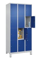 CP Schließfachschrank Classic Plus enzianblau, lichtgrau 080010-304 S10003, 12 Schließfächer 90,0 x 50,0 x 195,0 cm