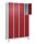 CP Schließfachschrank Classic Plus lichtgrau, rubinrot 080010-403 S10001, 12 Schließfächer 120,0 x 50,0 x 195,0 cm