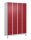 CP Schließfachschrank Classic Plus lichtgrau, rubinrot 080010-403 S10001, 12 Schließfächer 120,0 x 50,0 x 195,0 cm