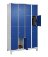 CP Schließfachschrank Classic Plus enzianblau, lichtgrau 080010-404 S10003, 16 Schließfächer 120,0 x 50,0 x 195,0 cm
