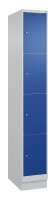 CP Schließfachschrank Classic PLUS enzianblau, lichtgrau 080020-104 S10003, 4 Schließfächer 30,0 x 50,0 x 185,0 cm