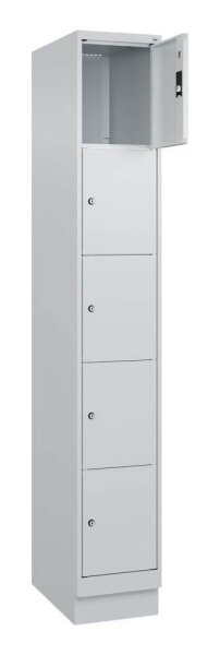 CP Schließfachschrank Classic PLUS lichtgrau 080020-105 S10009, 5 Schließfächer 30,0 x 50,0 x 195,0 cm