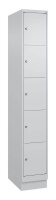 CP Schließfachschrank Classic PLUS lichtgrau 080020-105 S10009, 5 Schließfächer 30,0 x 50,0 x 195,0 cm