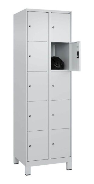 CP Schließfachschrank Classic Plus lichtgrau 080010-205 S10009, 10 Schließfächer 60,0 x 50,0 x 195,0 cm